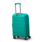 20" Green Colour Non Expandable Ceramic PP Lightweight Hard Case Carry On Trolley Bag With Double Spinner Wheel