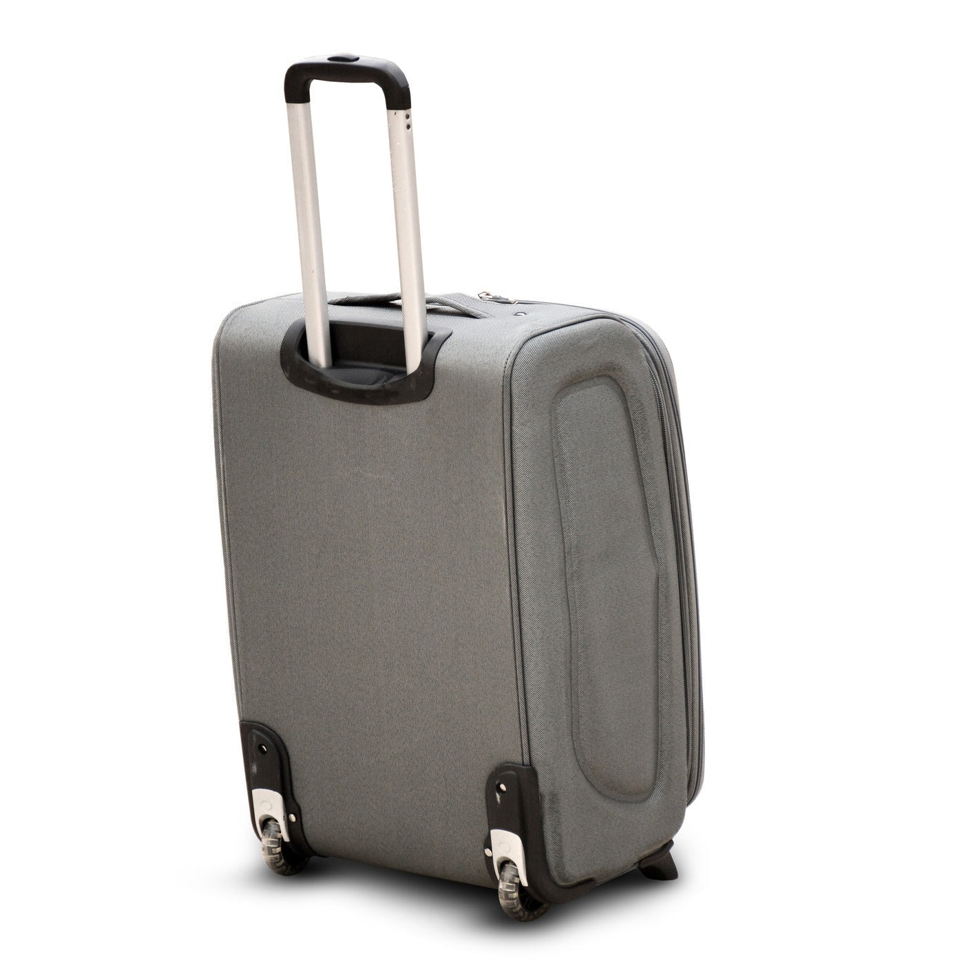24" Grey Colour SJ JIAN 2 Wheel Luggage Lightweight Soft Material Trolley Bag Zaappy.com