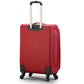 20" Red Colour SJ JIAN 4 Wheel Luggage Lightweight Soft Material Carry On Trolley Bag Zaappy.com