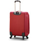 3 Piece Full Set 20" 24" 28 Inches Red Colour SJ JIAN 4 Wheel Luggage Lightweight Soft Material Trolley Bag Zaappy.com