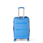 20" Sky Blue Colour Royal PP Luggage Lightweight Hard Case Carry On Trolley Bag with Double Spinner Wheel Zaappy.com