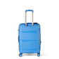 20" Sky Blue Colour Royal PP Luggage Lightweight Hard Case Carry On Trolley Bag with Double Spinner Wheel Zaappy.com