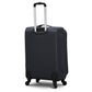 28" Black Colour SJ JIAN 4 Wheel Luggage Lightweight Soft Material Trolley Bag Zaappy.com