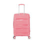 3 Piece Full Set 20" 24" 28 Inches Light Pink Colour Royal PP Luggage lightweight Hard Case Trolley Bag With Double Spinner Wheel Zaappy.com