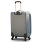 20" Grey Colour SJ JIAN 4 Wheel Luggage Lightweight Soft Material Carry On Trolley Bag Zaappy.com