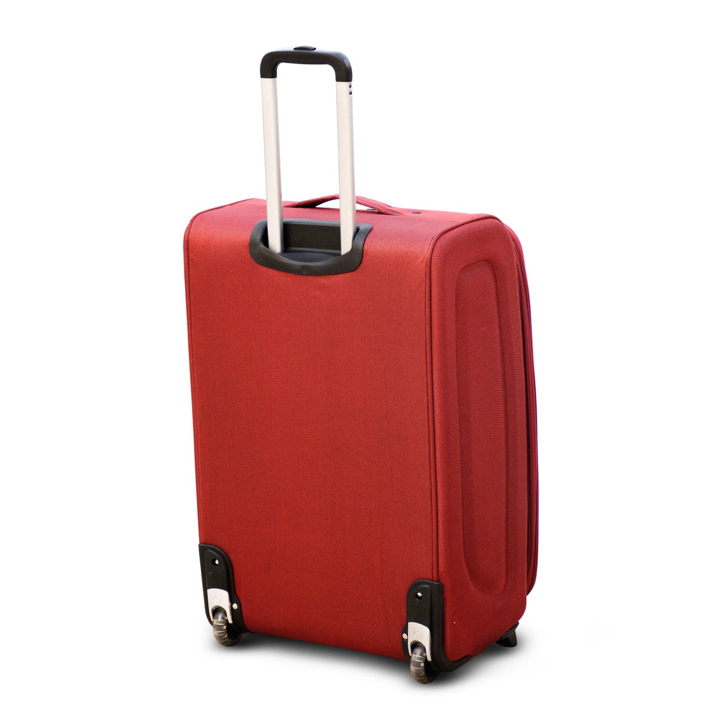 28" Red Colour SJ JIAN 2 Wheel Luggage Lightweight Soft Material Trolley Bag