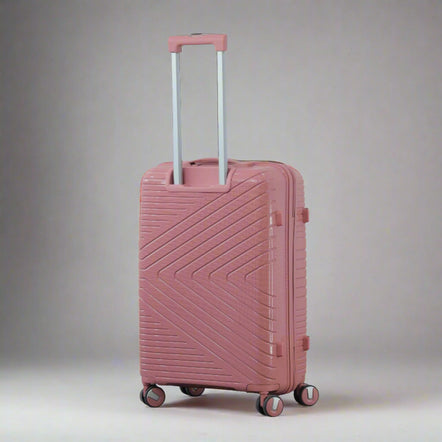 28 Inch Crossline PP Unbreakable Luggage Bag With Double Spinner Wheel