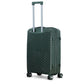 Dark Green Colour Crossline PP Unbreakable Luggage Bag with Double Spinner Wheel Zaappy