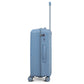 Light Blue Colour Crossline PP Unbreakable Luggage Bag with Double Spinner Wheel Zaappy