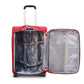 Red SJ JIAN 2 Wheel Lightweight Soft Material Luggage Bag Zaappy