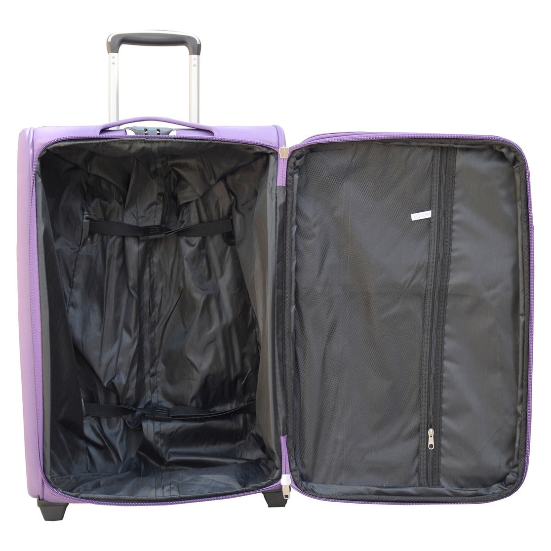 4 Piece Set 20" 24" 28" 32 Inches Purple SJ JIAN 2 Wheel Lightweight Soft Material Luggage Bag