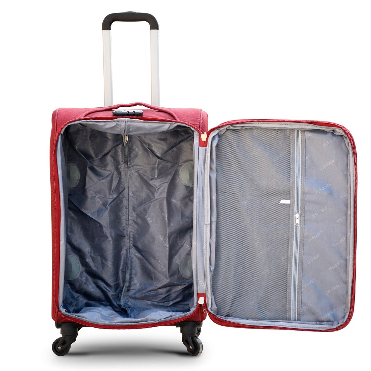 Carry On Lightweight 4 Wheel Soft Material Luggage Bag | 20 Inch Size 7-10 Kg capacity Zaappy