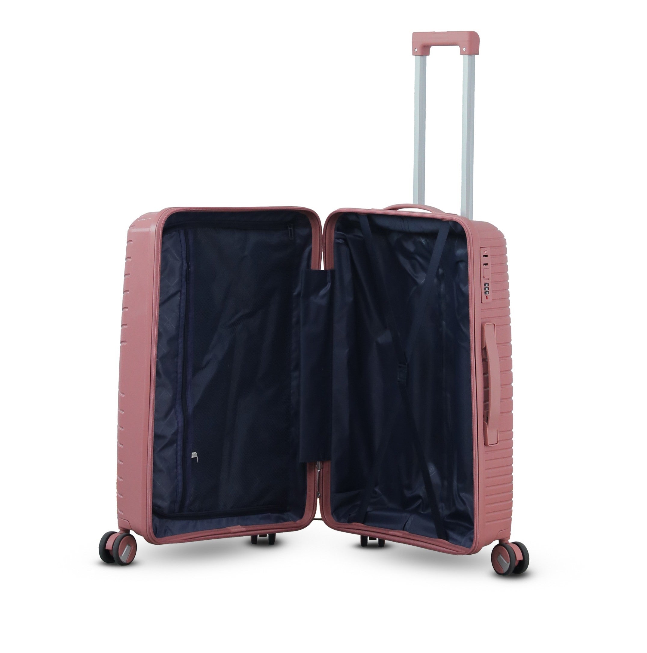 28" Crossline PP Unbreakable Luggage Bag With Double Spinner Wheel
