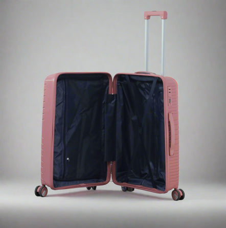 28 Inch Crossline PP Unbreakable Luggage Bag With Double Spinner Wheel