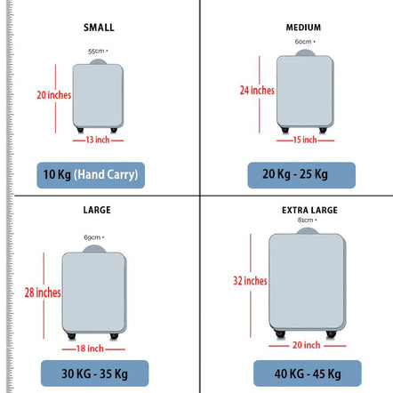 3 Piece Set 20" 24" 28 Inches Silver Travel Way PP Unbreakable Luggage Bag With Double Spinner Wheel