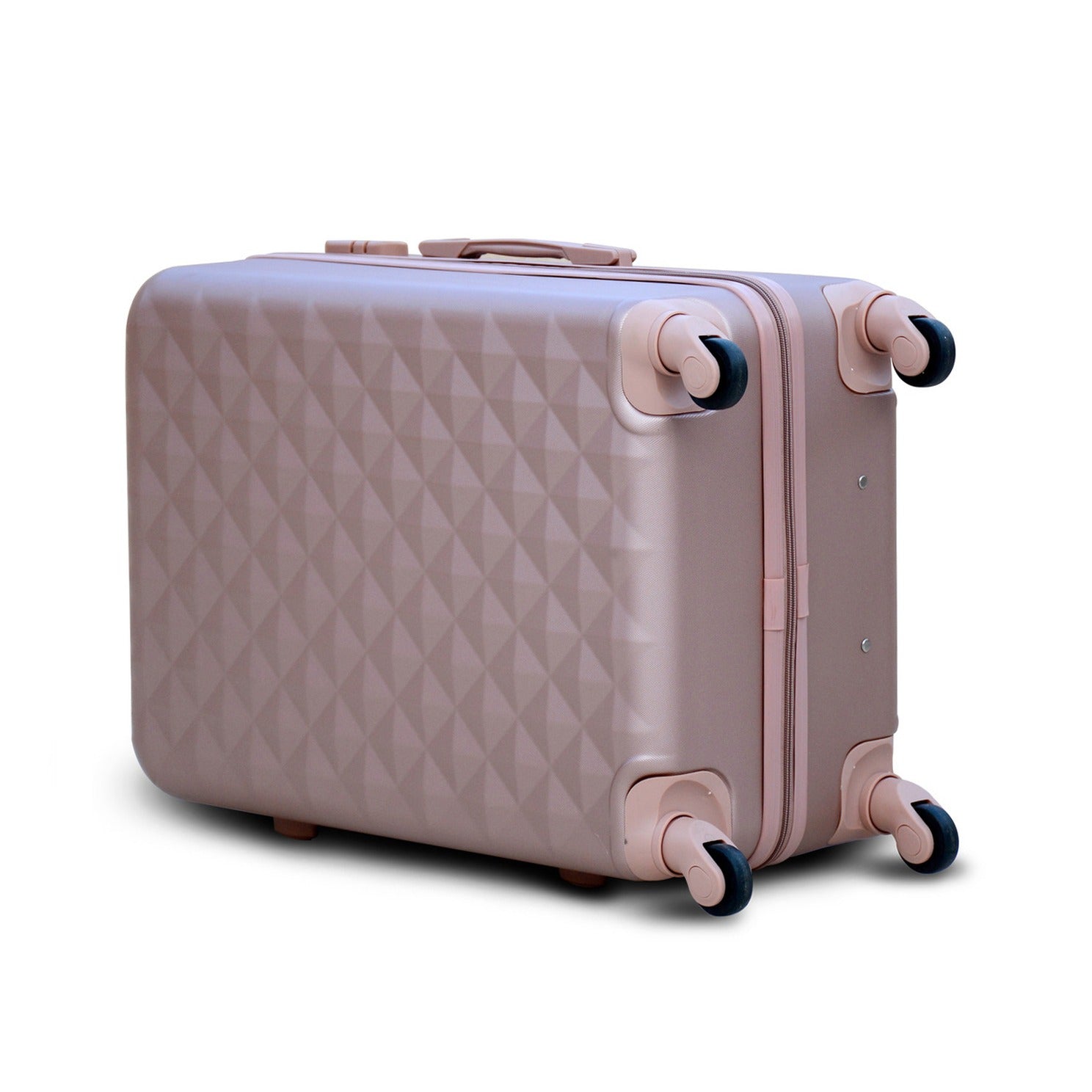 24" Diamond Cut ABS Lightweight Luggage Bag With Spinner Wheel