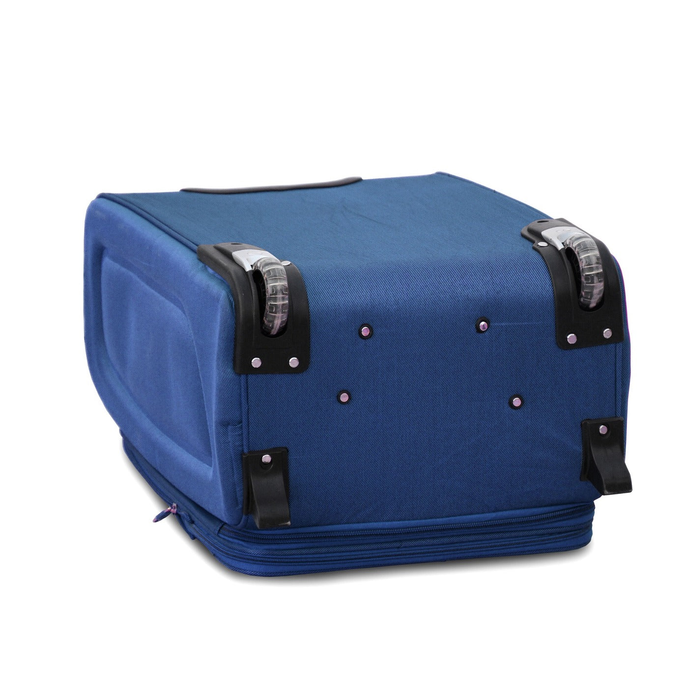 3 Piece Full Set 20" 24" 28 Inches Blue Colour SJ JIAN 2 Wheel Lightweight Soft Material Luggage Bag