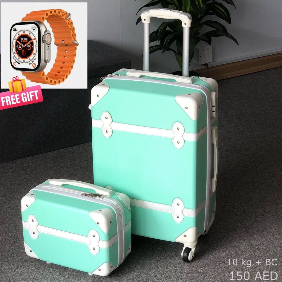 Corner Guard Light Green luggage and beauty case