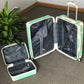 Corner Guard Light Green luggage and beauty case inner side