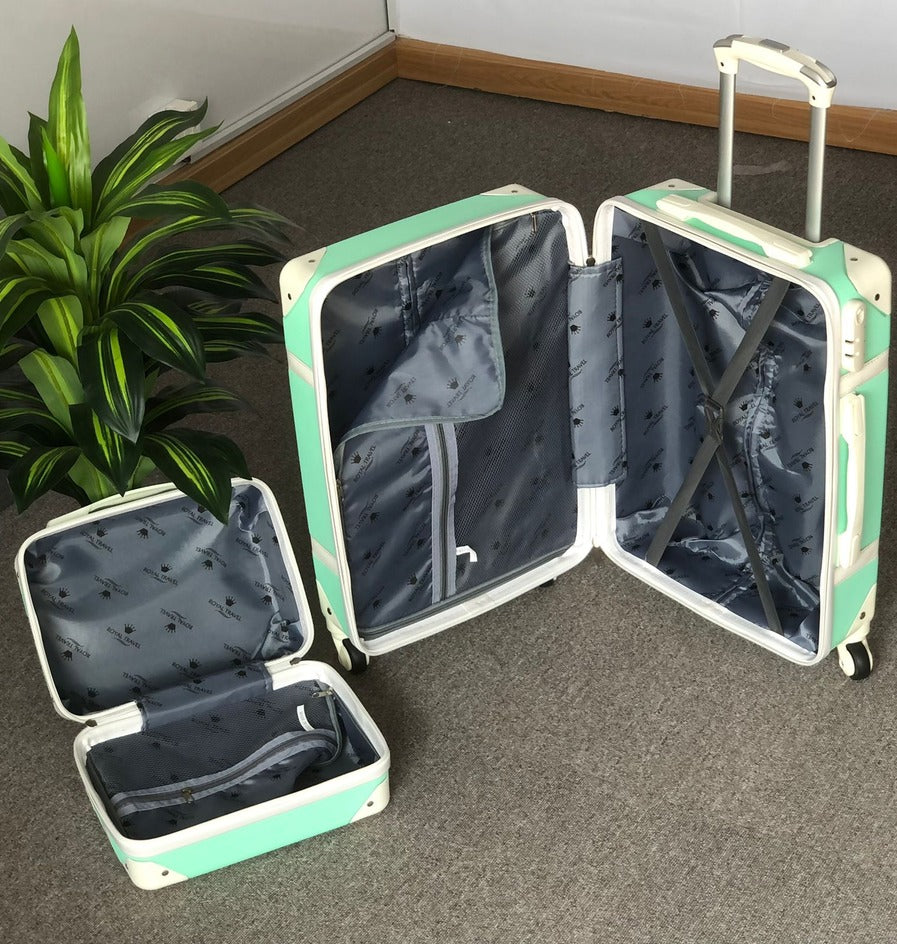 Corner Guard Light Green luggage and beauty case inner side