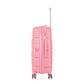 20" Light Pink Colour Royal PP Lightweight Carry On Luggage Bag with Double Spinner Wheel Zaappy