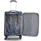 4 Piece Full Set 20" 24" 28" 32 Inches Black Colour SJ JIAN 4 Wheel Luggage Lightweight Soft Material Trolley Bag Zaappy.com
