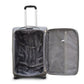 3 Piece Full Set 20" 24" 28 Inches Grey Colour SJ JIAN 2 Wheel Luggage Lightweight Soft Material Trolley Bag Zaappy.com