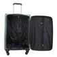 4 Piece Full Set 20" 24" 28" 32 Inches Green Colour SJ JIAN 4 Wheel Luggage Lightweight Soft Material Trolley Bag Zaappy.com