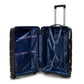 28" Black Colour Royal PP Luggage Lightweight Hard Case Trolley Bag With Double Spinner Wheel
