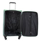 32" Green Colour SJ JIAN 4 Wheel Luggage Lightweight Soft Material Trolley Bag Zaaappy.com