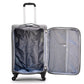 20" Grey Colour SJ JIAN 4 Wheel Luggage Lightweight Soft Material Carry On Trolley Bag Zaappy.com