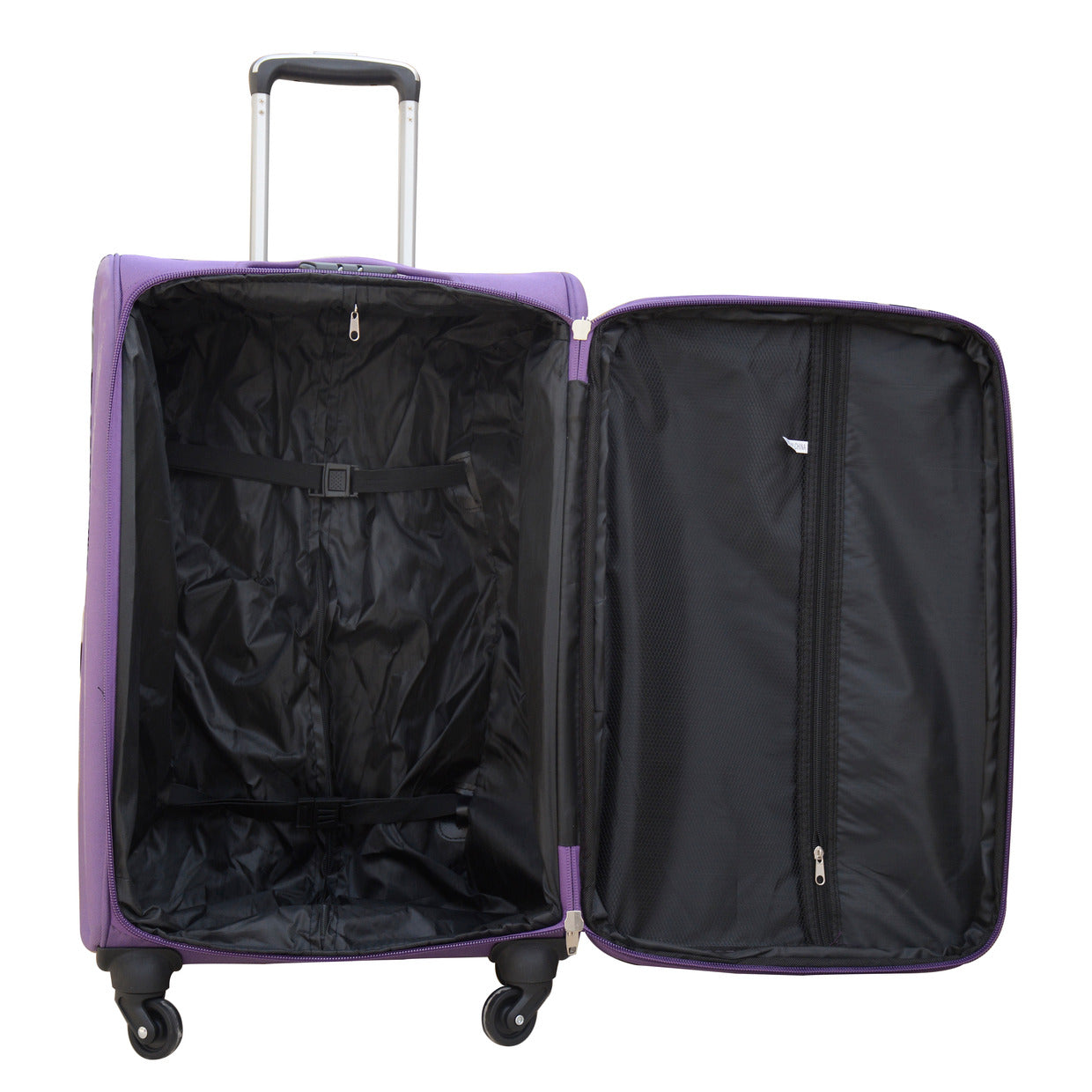 20" SJ JIAN 4 Wheel Lightweight Soft Material Carry On Luggage Bag Zaappy