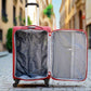 28" Red Colour SJ JIAN 4 Wheel Luggage Lightweight Soft Material Trolley Bag Zaappy.com