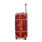 4 Piece Set 7” 20” 24” 28 inches Burgundy Colour Corner Guard ABS Lightweight Luggage With Spinner Wheel Zaappy.com