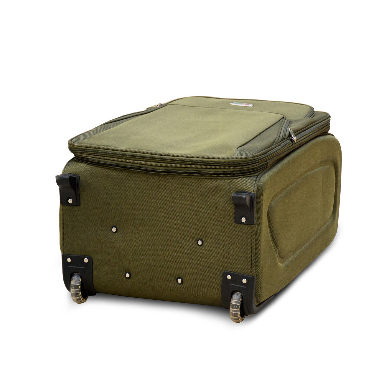 24" Light Green Colour SJ JIAN 2 Wheel Luggage Lightweight Soft Material Trolley Bag