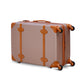 4 Piece Full Set 7” 20” 24” 28 inches Rose Gold Colour Corner Guard ABS Luggage With Spinner Wheel Zaappy.com