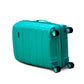 20" Green Colour Non Expandable Ceramic PP Lightweight Hard Case Carry On Trolley Bag With Double Spinner Wheel