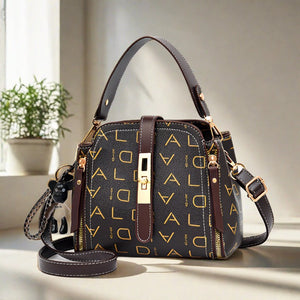 Luxury Mini Top Handle Handbag For Women | Printed Crossbody Shoulder Bag