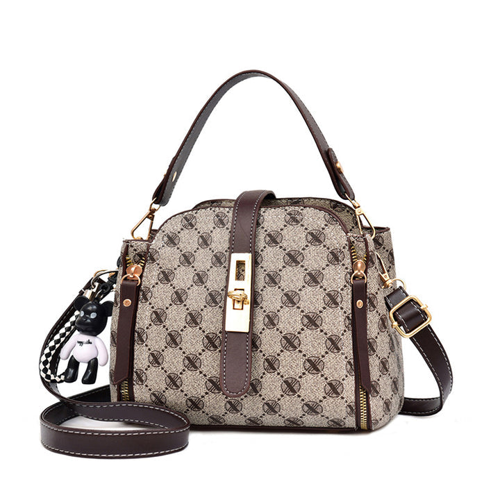 Luxury Mini Top Handle Handbag For Women | Printed Crossbody Shoulder Bag