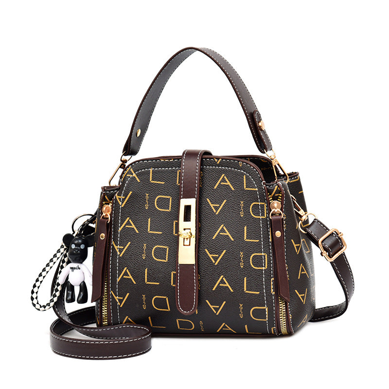 Luxury Mini Top Handle Handbag For Women | Printed Crossbody Shoulder Bag