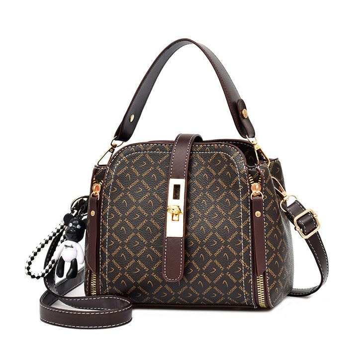 Luxury Mini Top Handle Handbag For Women | Printed Crossbody Shoulder Bag