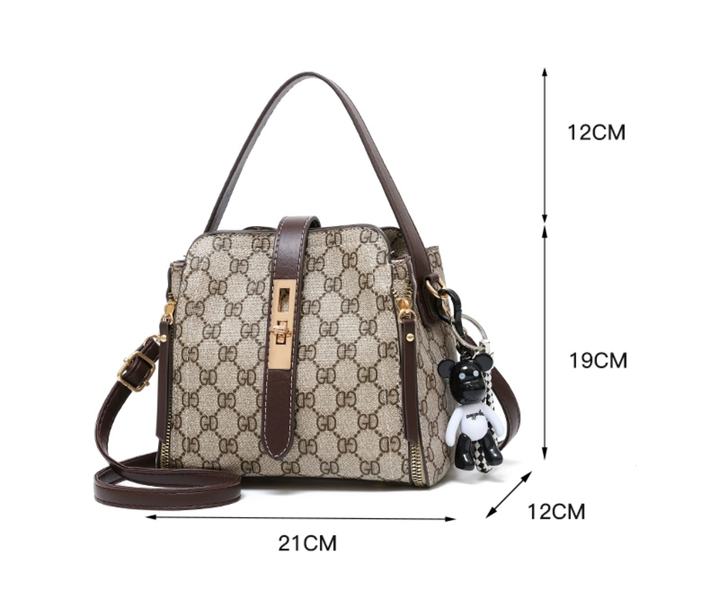 Luxury Mini Top Handle Handbag For Women | Printed Crossbody Shoulder Bag