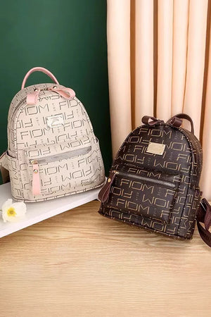 Luxury Fashion Small Backpack Alfa Women | Printed Trendy Backpack