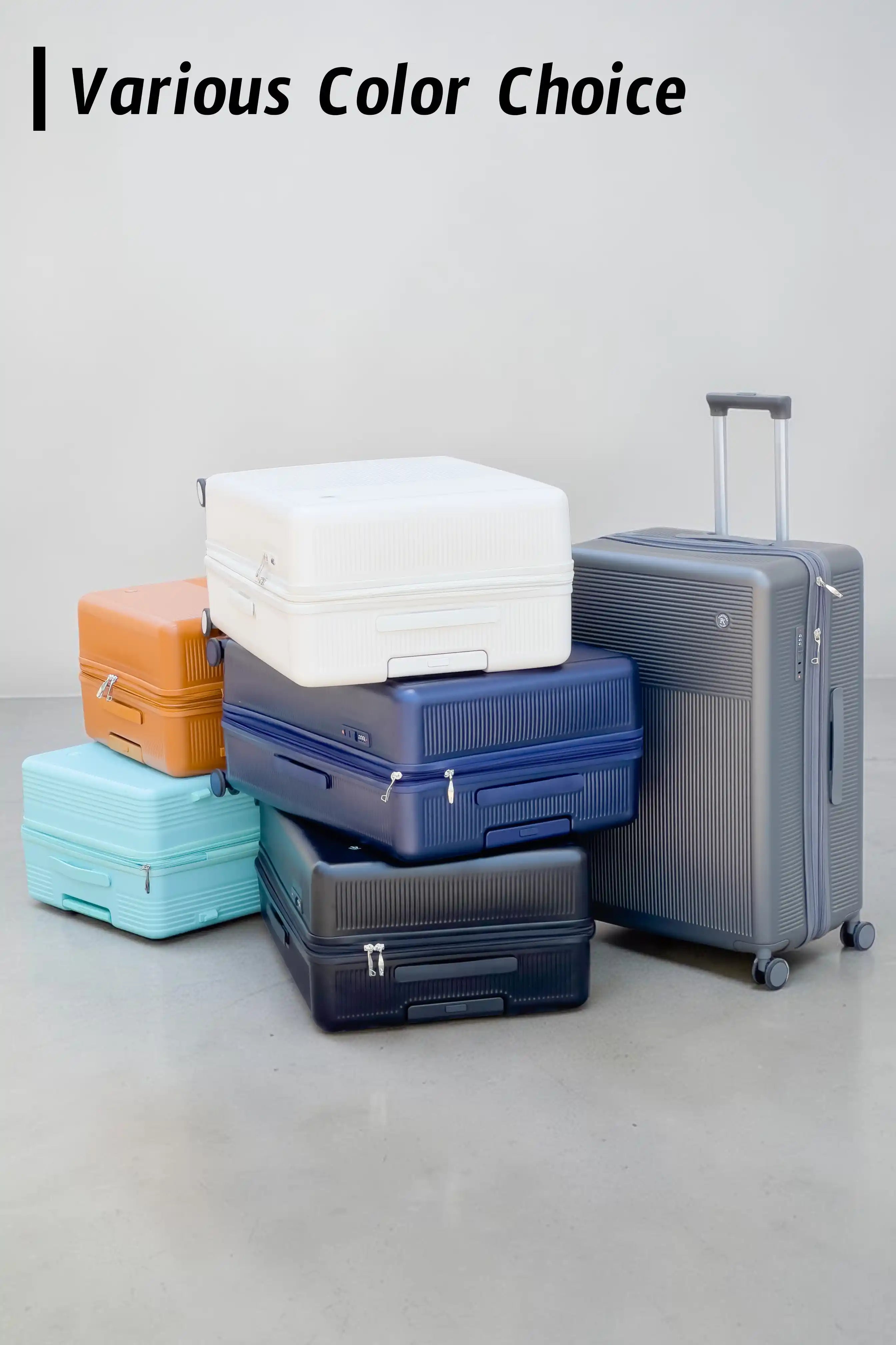 Monarch Expandable Lightweight PC 3 Pcs Set (20/24/28 Inch) Luggage Bags with Smooth Spinner Wheels