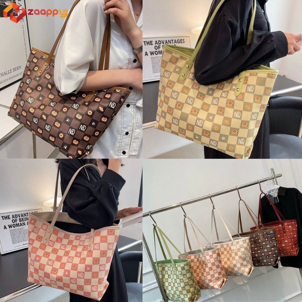 Fashionable Large Printed MQ Shoulder Bag For Women