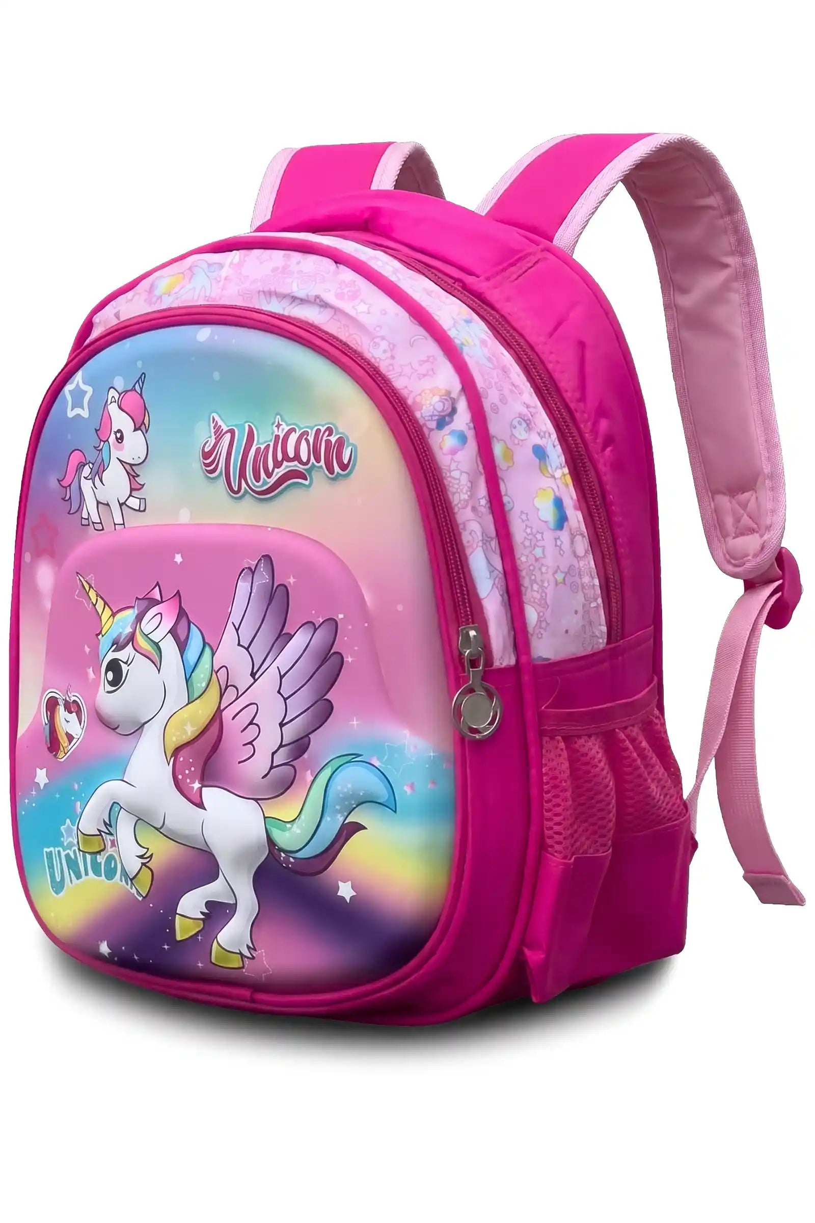 12 Inch Cute Cartoon Character Printed Lightweight School Bag, 4-7 Years With Adjustable Strap Buckle