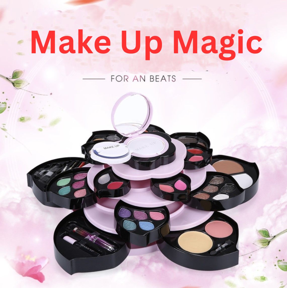 Flower Style Professional Make Up Kit For Women | All In One Beauty Cosmetics Palette