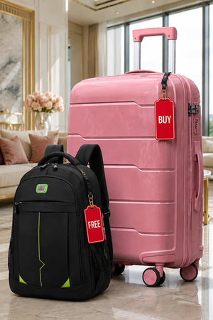 Medium Size 24 Inch Luggage Bag Unbreakable Ceramic PP | Backpack Combo