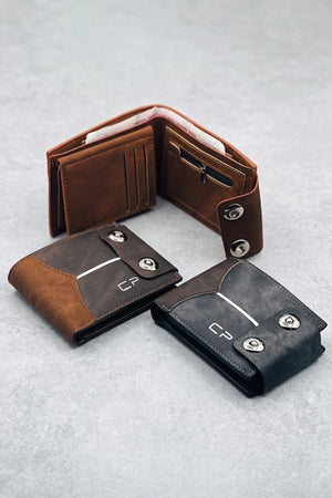 Men Double Magnetic Wallet Jean Designed