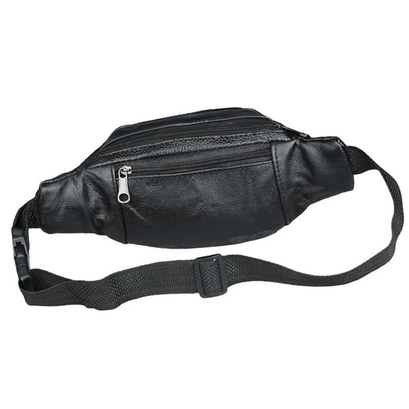 Men's Leather Waist Bag | Utility Belt Bag For Travel Purpose